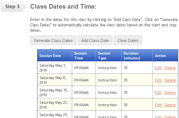 Generate Dates