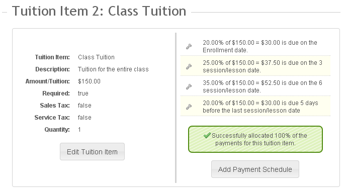 Tuition Item